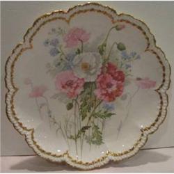 Limoges Poppy Decorated Plate #2065965