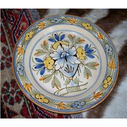 Circa 1800 English Polychrome Creamware Plate #2066015
