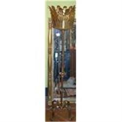 Tall Gilt Metal Plant Stand #2066023