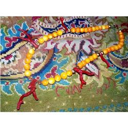 Stunning Yellow and Red Coral Necklace #2066026