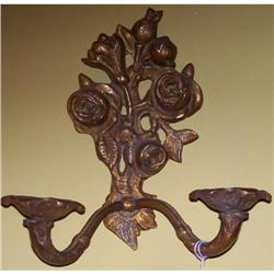 Continental Bronze Floral Motif Sconce #2066046