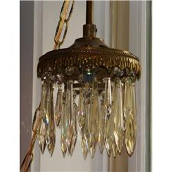 Small Antique French Bronze and Crystal #2066062