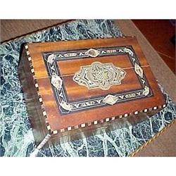 19th C. Rosewood Anglo-Indian Lap Desk  #2066063