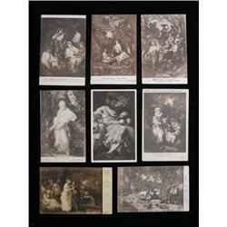 Eight antique Postcards of Diaz de la Pena #2066123
