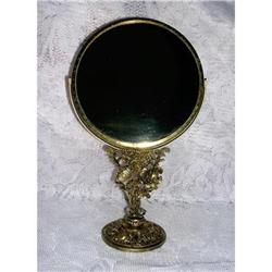 Vintage Ornate Pedestal Vanity Mirror #2066190