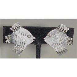 Silver Angelfish Earrings Sku2732 #2066284