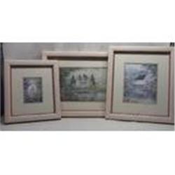 Linda Bennett Set 3 Oil Paintings Signed #2066290