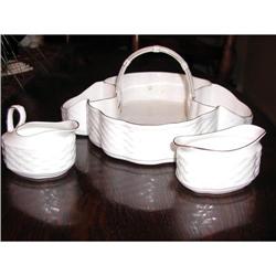 Coalport Fine Bone China Strawberry Serving Set#2066356