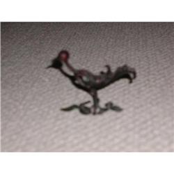 Painted Metal Bird Figurine #2066370