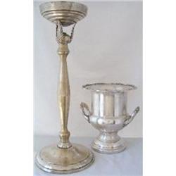 Wine Bucket with Stand c1930 Silver Plate #2066409