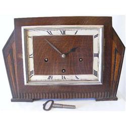 Deco Mantel Clock. English Oak c1930 #2066411