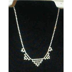 Art Deco Necklace.Rhinestone. #2066439