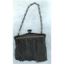 Purse. Victorian.Gunmetal.Mesh.Circa 1900. #2066465