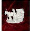 Image 1 : Bisque Porcelain Lady with  a Donkey car #2066586