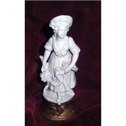 Vintage Bisque Porcelain Flower Girl #2066587