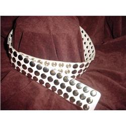 Belt White ,Wide with Snaps. #2066643