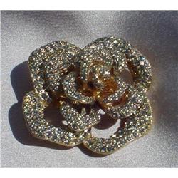 Ciner Swarovski Crystal Rose Brooch  #2066684