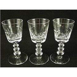 LIBBEY Rock Sharpe RUGBY Water GOBLETS Crystal #2066687