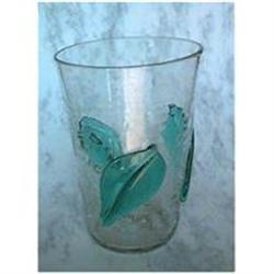 Crackle Glass Leaf Beaker by Blenko Glass #2066693