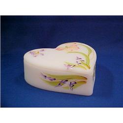 Fenton Heart  Shape Trinket  Box #2066701