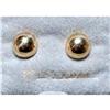 Image 1 : 14k Solid Gold Button Earrings  New in Box  #2066722