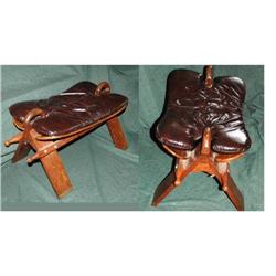 Large Camel Saddle Otoman  with extra cover #2066723
