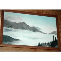 Vintage HandTinted Photograph of Mountains   #2066746