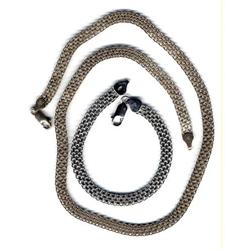 Sterling Silver Necklace &  Bracelet Set  #2066752