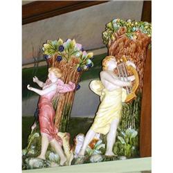 Italian Pair of Majolica wares Pottery #2066765