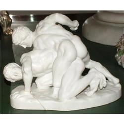 Porcelain the Wrestlers Greek school #2066768