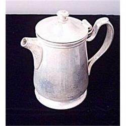 Antique Wear-Brite Lidded Teapot in Nickle #2066794