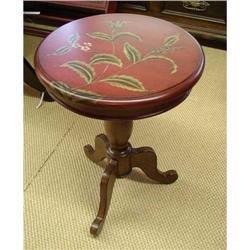 FRENCH COUNTRY TOLE PAINT ACCENT SIDE TABLE #2066840