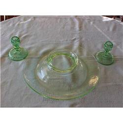 (3) Pc. Buffet Set; Etched Buffet Bowl #2066892