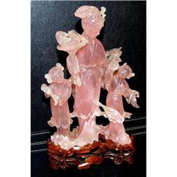 Rose Quartz  figurine group   #2035192 #2066936