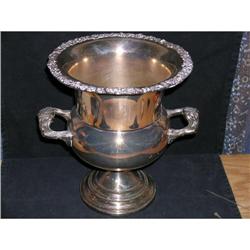 Sheridan Silverplate wine cooler. Heavy floral #2066997