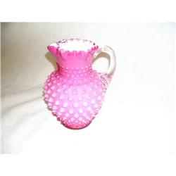Fenton Cranberry Hobnail Syrup Jug #2067023