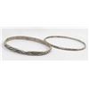 Image 5 : 2 Navajo Sterling Bangle Bracelets