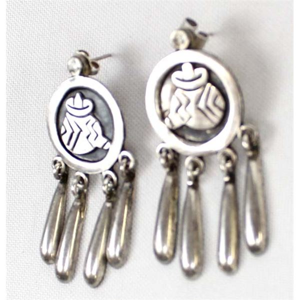 Los Ballesteros Sterling Siesta Man Earrings