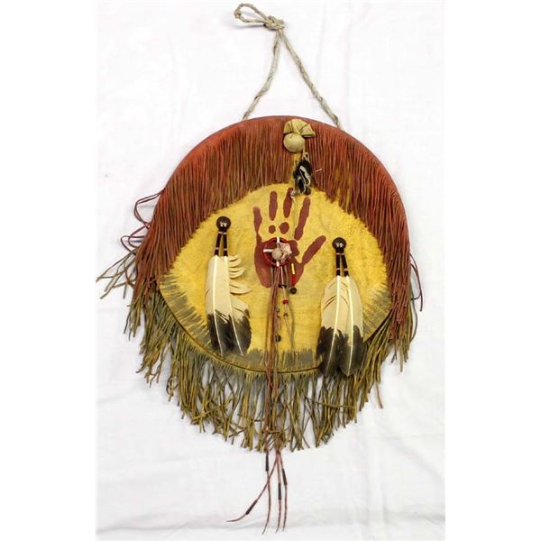 Native American Plains Indian Parfleche Banner