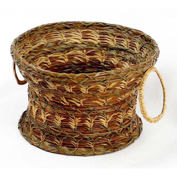 Native American Coushatta Pine Needle Basket