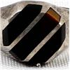 Image 3 : Taxco Sterling Onyx Ring, Size 10.5