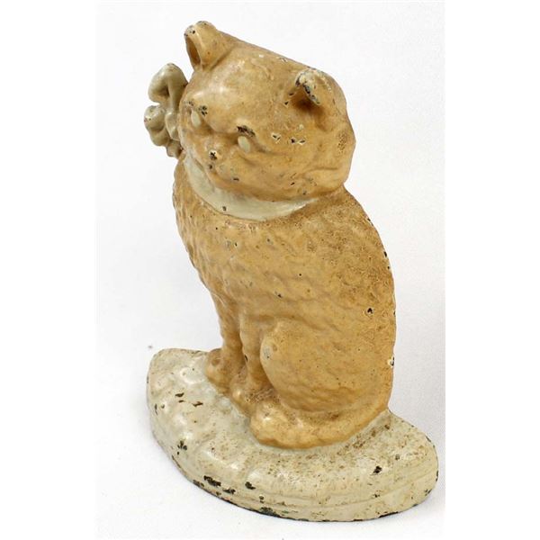 Antique Hubley Cast Iron Cat Doorstop #37