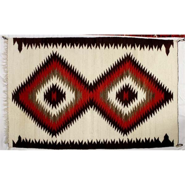 Large Mexican Wool Textile Rug