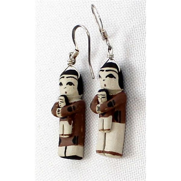 Santo Domingo Pottery Storyteller Earrings