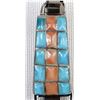Image 7 : 2 Sets Navajo Sterling Turquoise Watch Band Tips