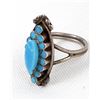 Image 1 : Navajo Sterling Turquoise Ring, Size 7.75