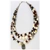 Image 1 : Ethnic 3 Strand Pendant Necklace