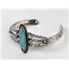 Image 1 : Navajo Route 66 Sterling Turquoise Cuff Bracelet