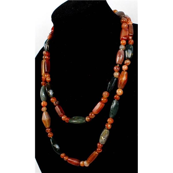 Asian Multi-Stone Bead Necklace