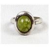 Image 2 : Sterling & Peridot Ring, Size 9